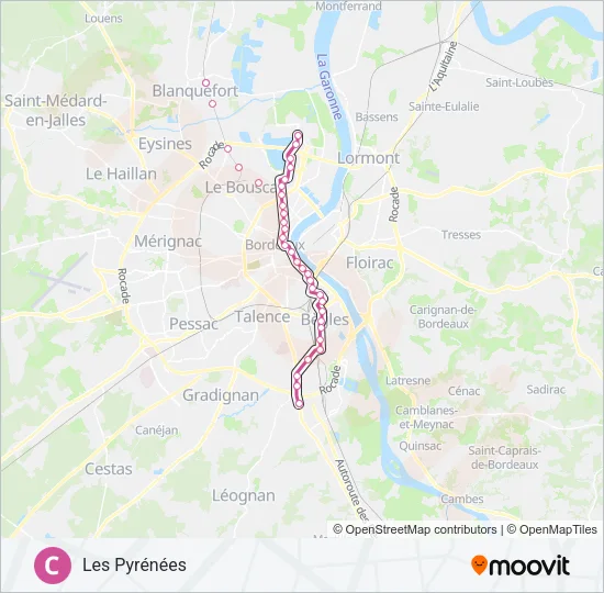 C Light Rail Line Map
