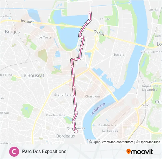 C Light Rail Line Map