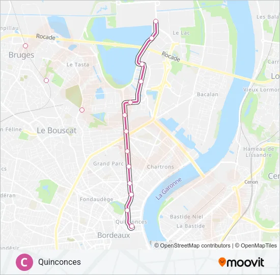 C Light Rail Line Map