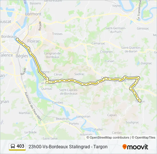 403 Bus Line Map