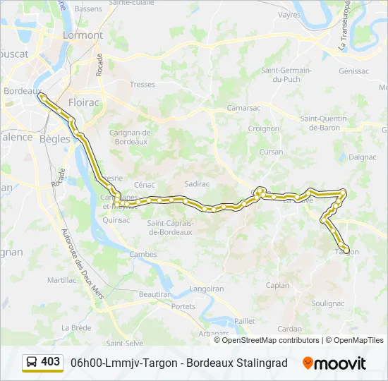 403 Bus Line Map