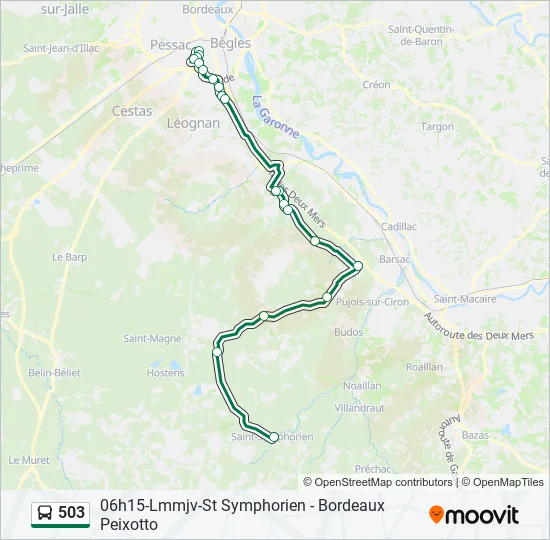 503 Bus Line Map