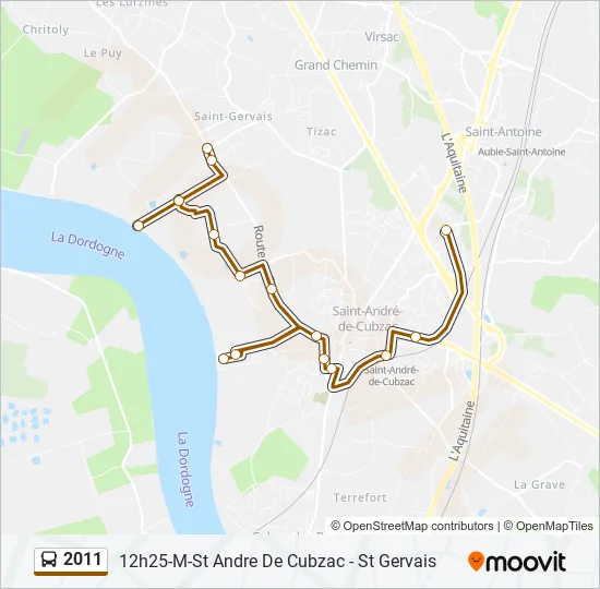 2011 Bus Line Map