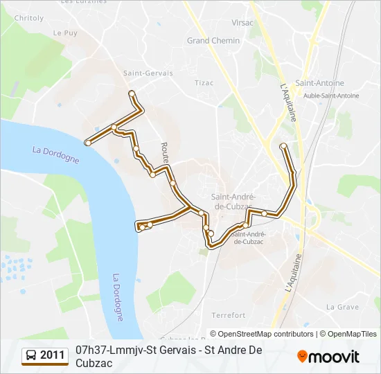 2011 Bus Line Map