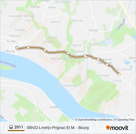 2011 Bus Line Map