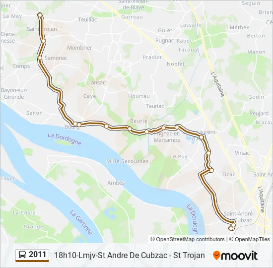 2011 Bus Line Map