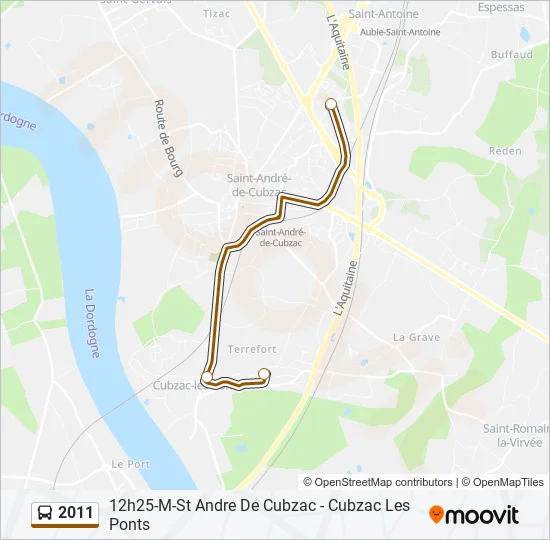 2011 Bus Line Map