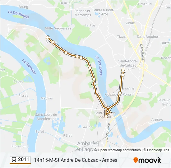 2011 Bus Line Map