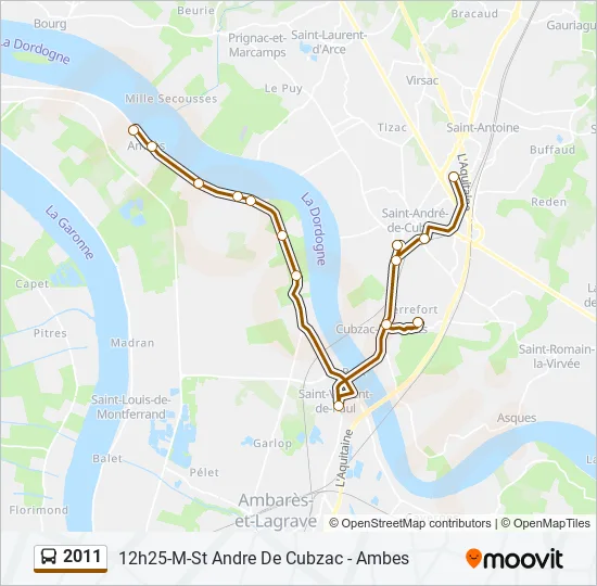 2011 Bus Line Map