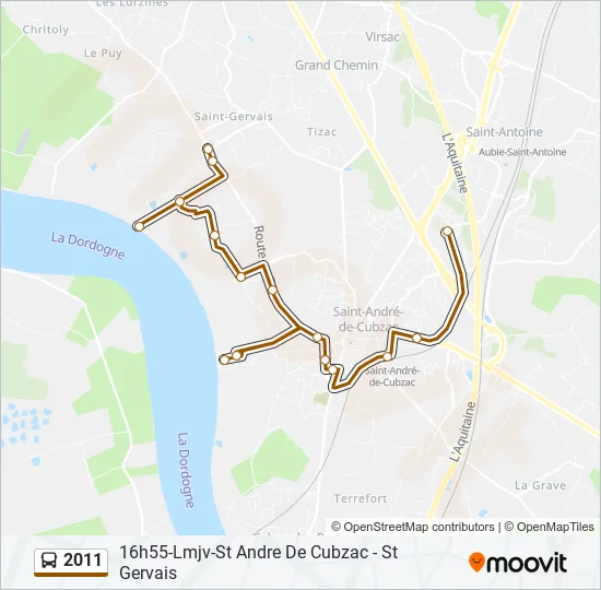 2011 Bus Line Map