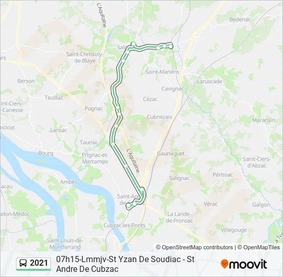 2021 Bus Line Map