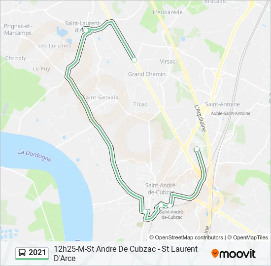 2021 Bus Line Map
