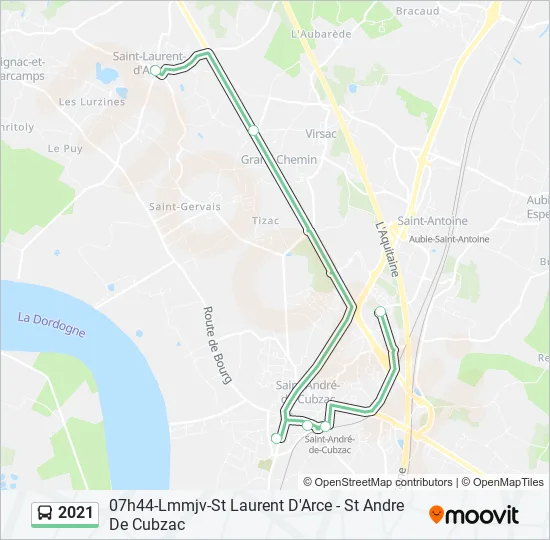 2021 Bus Line Map