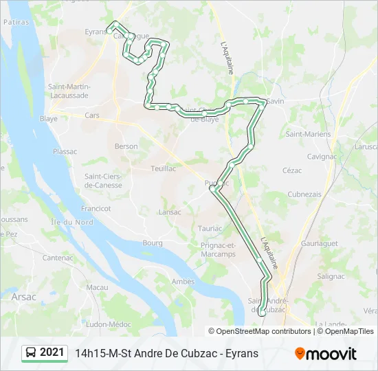 2021 Bus Line Map