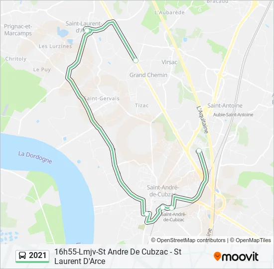 2021 Bus Line Map