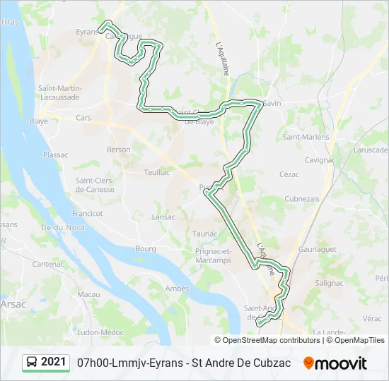 2021 Bus Line Map