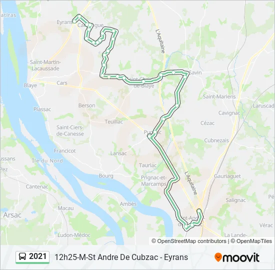 2021 Bus Line Map