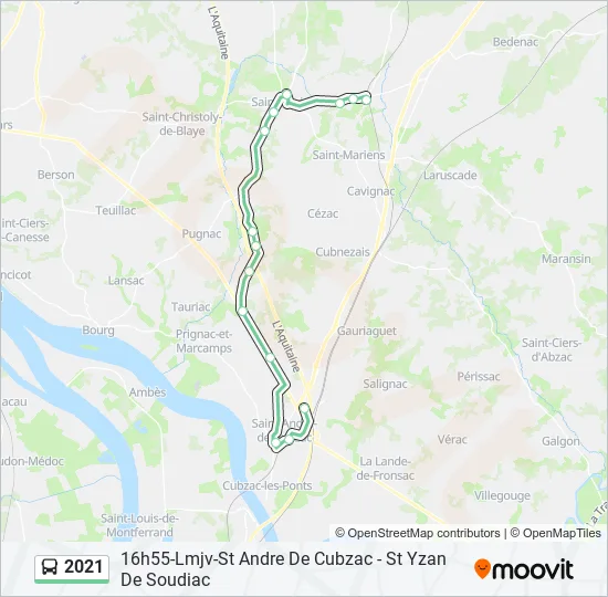 2021 Bus Line Map