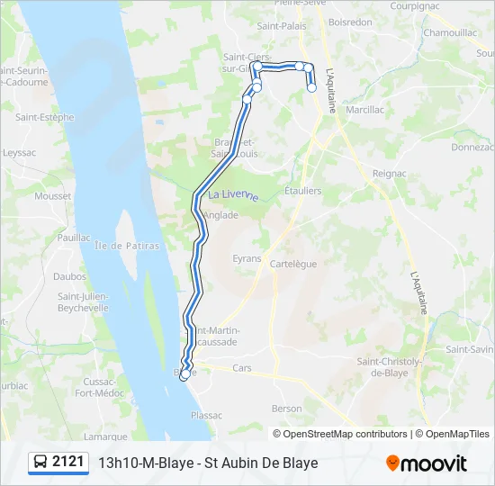 2121 Bus Line Map