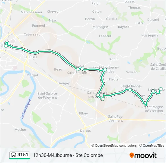 3151 Bus Line Map