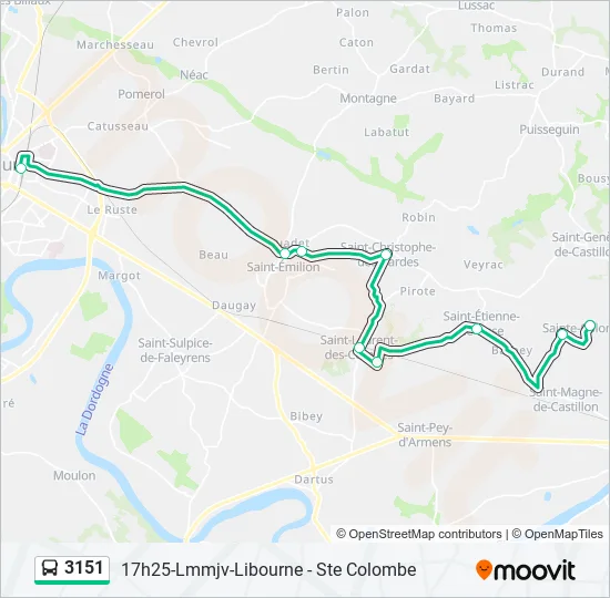 3151 Bus Line Map