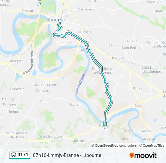 3171 Bus Line Map