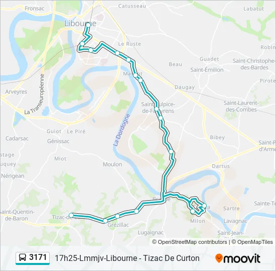 3171 Bus Line Map
