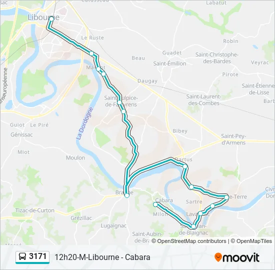 3171 Bus Line Map