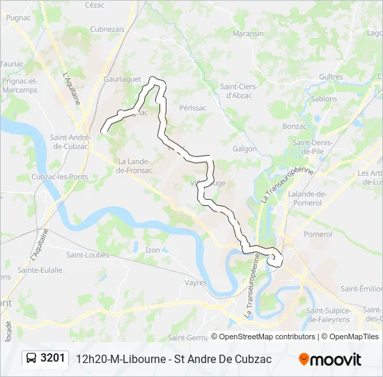 3201 Bus Line Map