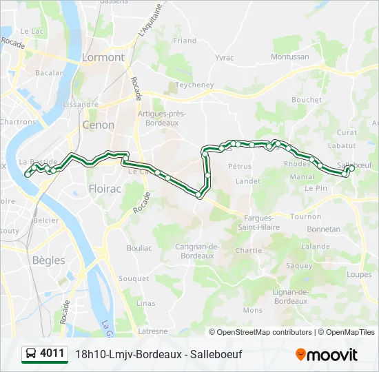 4011 Bus Line Map