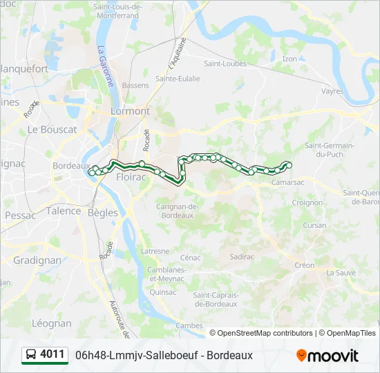 4011 Bus Line Map