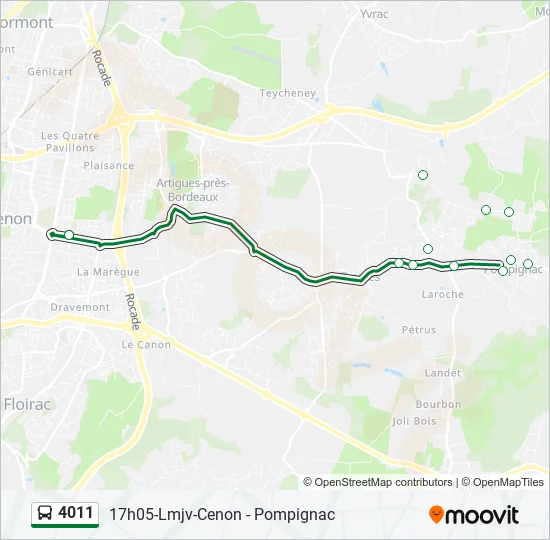 4011 Bus Line Map