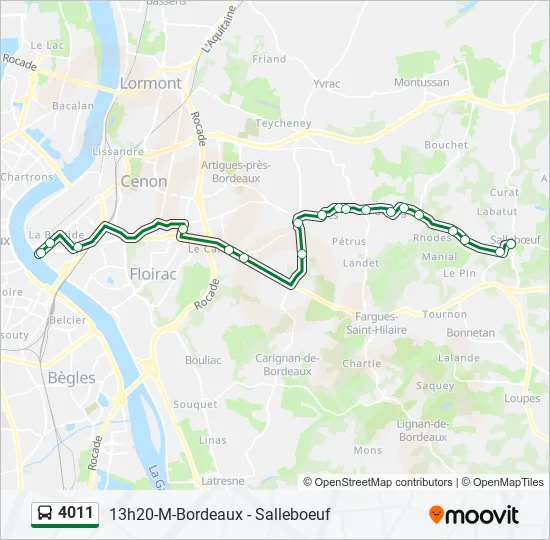 4011 Bus Line Map