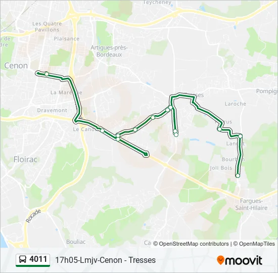 4011 Bus Line Map
