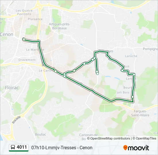4011 Bus Line Map