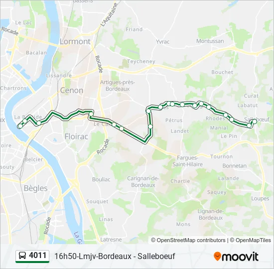 4011 Bus Line Map