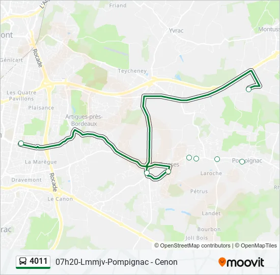 4011 Bus Line Map