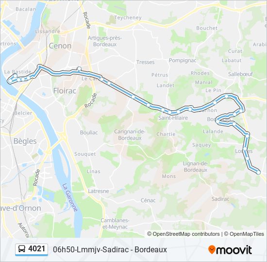 4021 bus Line Map