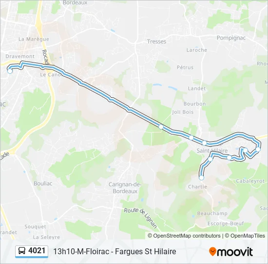 4021 Bus Line Map