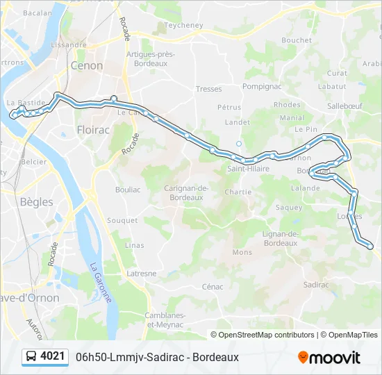 4021 Bus Line Map