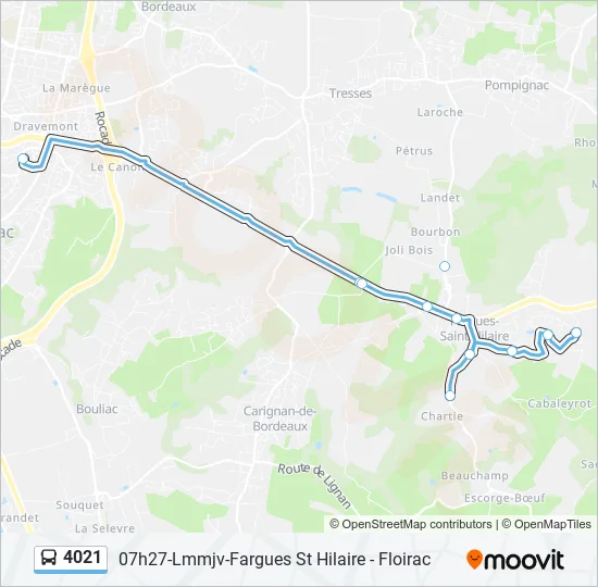 4021 Autobús Line Map