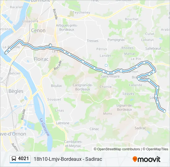 4021 Bus Line Map