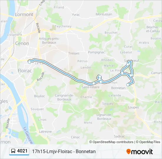 4021 Bus Line Map