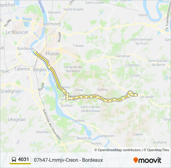 4031 Bus Line Map
