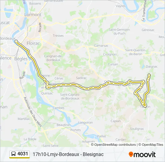 4031 Bus Line Map