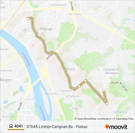 4041 Bus Line Map