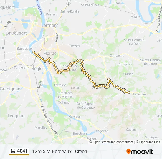 4041 Bus Line Map