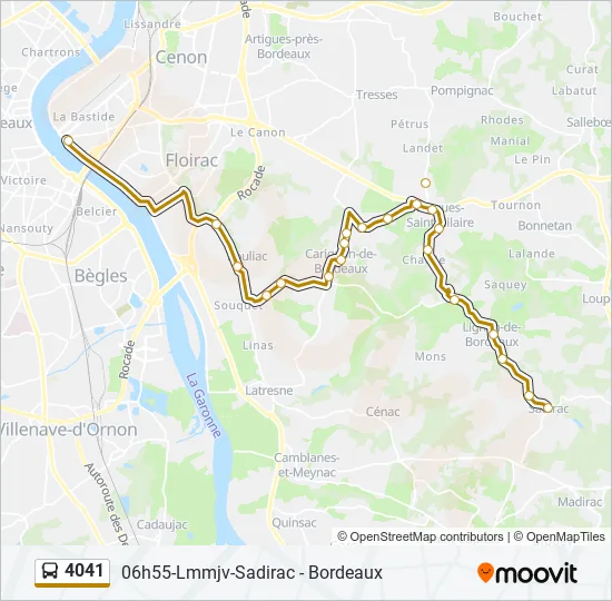 4041 Bus Line Map