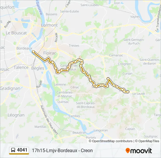 4041 Bus Line Map