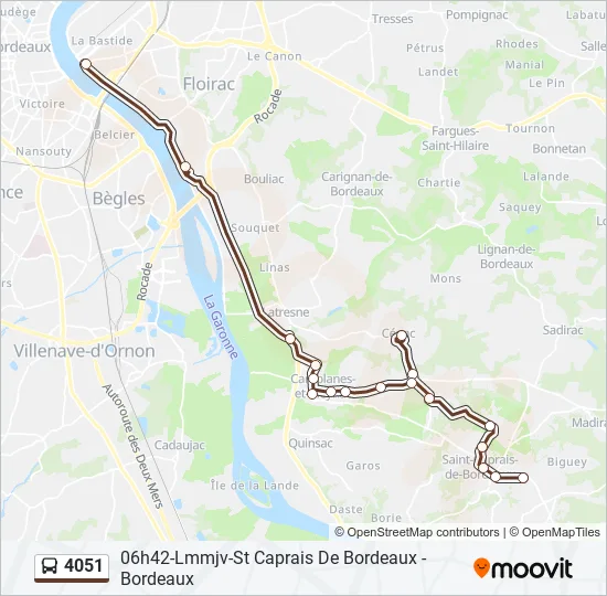 4051 Bus Line Map
